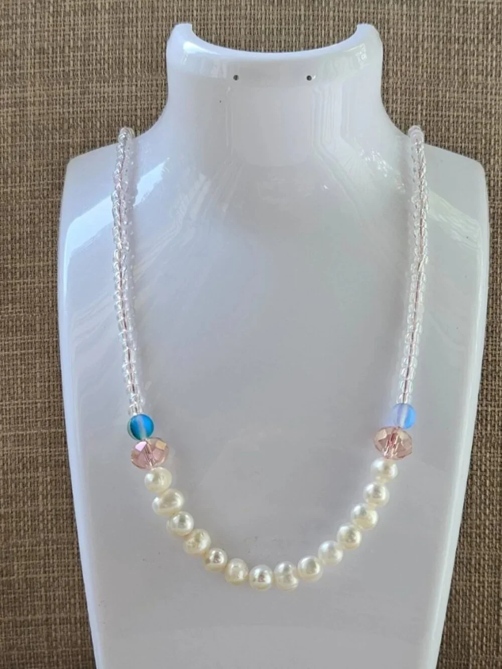 Women Necklace Beaded Faux Pearl Fashion Jewelry Long Necklace Unbranded